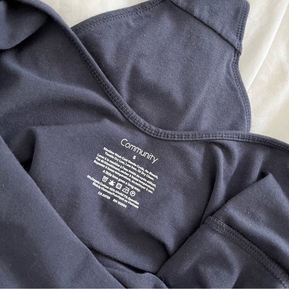 Aritzia Community backless tank bodysuit navy - Picture 3 of 3